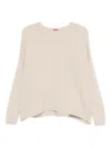 Apuntob Cashmere Crewneck Sweater In White