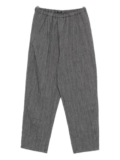 APUNTOB APUNTOB WOOL AND LINEN BLEND TROUSERS