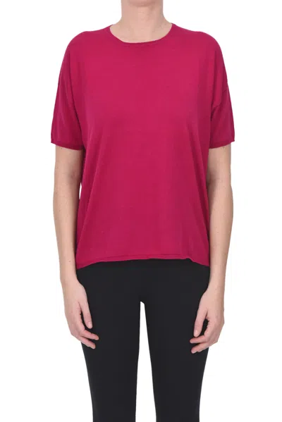 Apuntob Short Sleeves Pullover In Raspberry