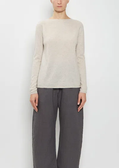 Apuntob Silk Cashmere Crewneck Sweater In Brown
