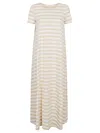 Apuntob Striped Cotton Long Dress