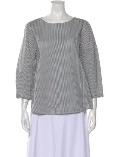 Pre-owned Apuntob Striped Crew Neck Top In Multi