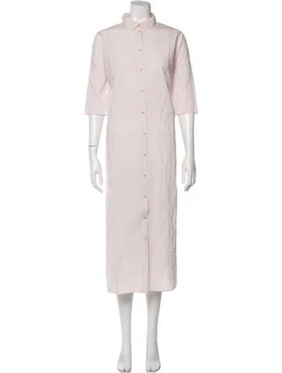 Pre-owned Apuntob Striped Midi Length Dress W/ Tags In Pink