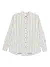 Apuntob Natural Striped Shirt In Neutral