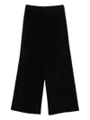 Apuntob Textured Straight Trousers In Black