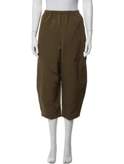Pre-owned Apuntob Wide Leg Pants In Green