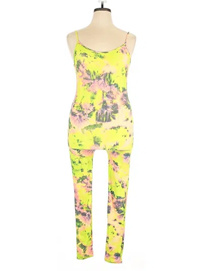 Pre-owned Aq-sport Jumpsuit In Yellow