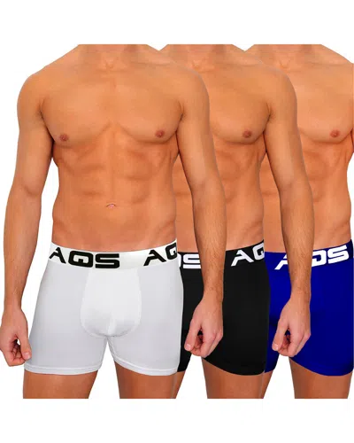 Aqs 3pk Boxer Brief In Blue