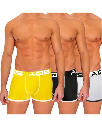 Aqs 3pk Boxer Brief In Yellow