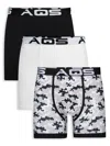 AQS MEN'S 3-PACK ASSORTED BOXER BRIEFS