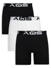 AQS MEN'S 3-PACK ASSORTED BOXER BRIEFS