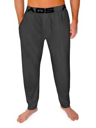 Aqs Men's Solid Lounge Pants In Grey