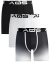Aqs Pack Of 3 Ombre Boxer/trunks