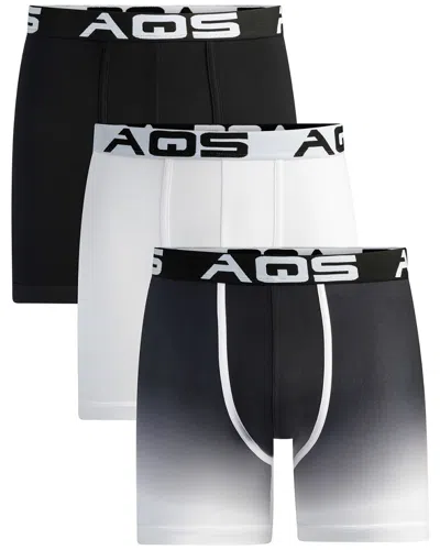 Aqs Pack Of 3 Ombre Boxer/trunks In Multi