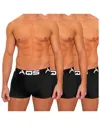 Aqs Pack Of 3 Short Cut Sport Briefs