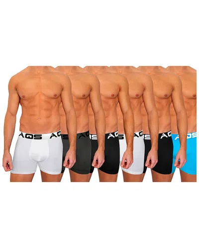 Aqs Pack Of 6 Boxer Briefs In Multi