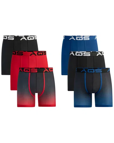 Aqs Pack Of 6 Ombre Boxer Briefs In Multi
