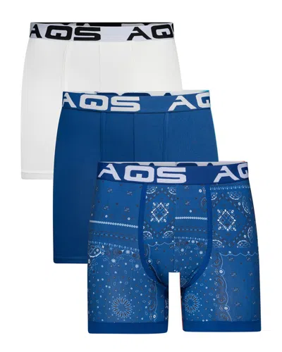 Aqs Set Of 3 Bandana Print Boxer Brief In Multi