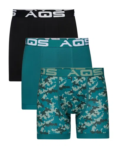 Aqs Set Of 3 Camouflage Boxer Brief In Multi