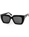 Aqs Unisex Jules 52mm Polarized Sunglasses In Black