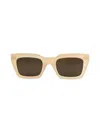 Aqs Women's Harper 55mm Cat Eye Square Sunglasses In Beige