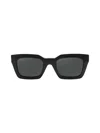 Aqs Women's Harper 55mm Cat Eye Square Sunglasses In Black