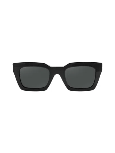 Aqs Women's Harper 55mm Cat Eye Square Sunglasses In Black