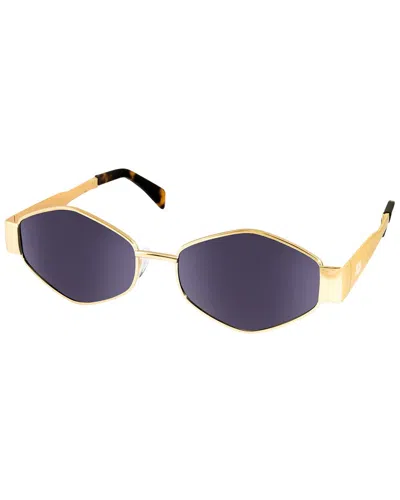 Aqs Women's Mir1 58mm Polarized Sunglasses In Gold