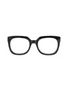 Aqs Women's Theo 50mm Square Eyeglasses In Black