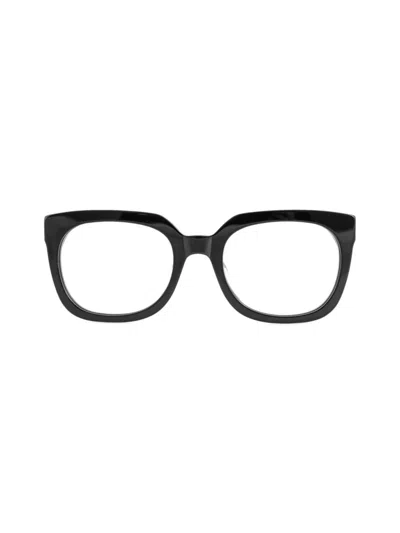 Aqs Women's Theo 50mm Square Eyeglasses In Black