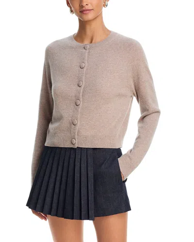 Aqua 100% Cashmere Crewneck Cardigan - Exclusive In Multi