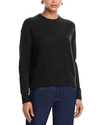 Aqua 100% Cashmere Crewneck Sweater - Exclusive In Animal Print
