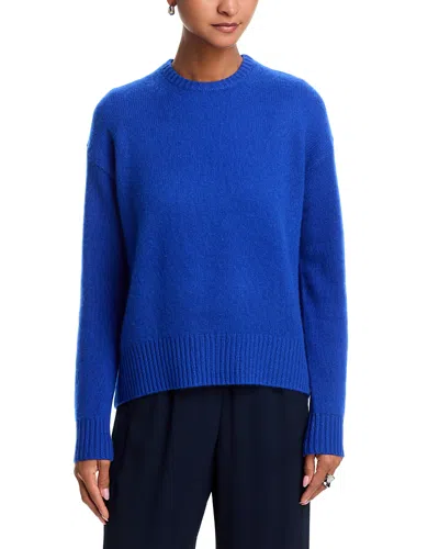Aqua 100% Cashmere Crewneck Sweater - Exclusive In Blue