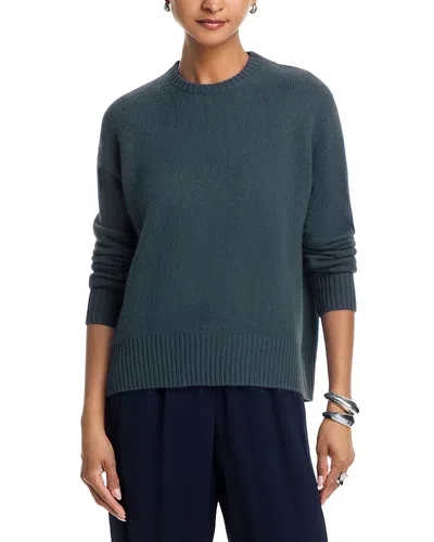 Aqua 100% Cashmere Crewneck Sweater - Exclusive In Blue