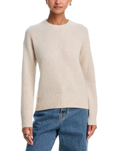 Aqua 100% Cashmere Crewneck Sweater - Exclusive In Neutral