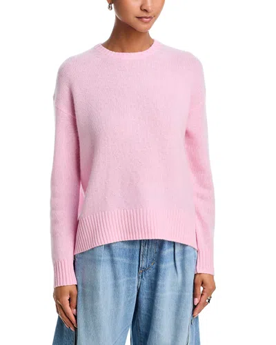 Aqua 100% Cashmere Crewneck Sweater - Exclusive In Pink