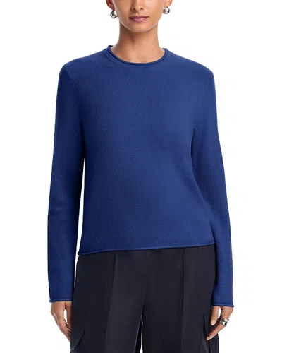 Aqua 100% Cashmere Rolled Edge Sweater - Exclusive In Yellow