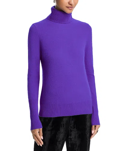 Aqua 100% Cashmere Turtleneck Sweater - Exclusive In Black