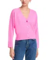 Aqua 100% Cashmere V Neck Cardigan - Exclusive In Pink