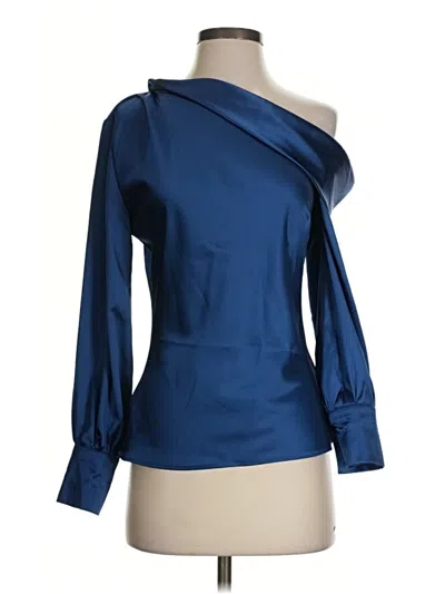 Pre-owned Aqua 3/4 Sleeve Blouse In Blue