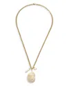 Aqua 8 Other Reasons Conch Pendant Necklace, 19-22 - Exclusive In Metallic
