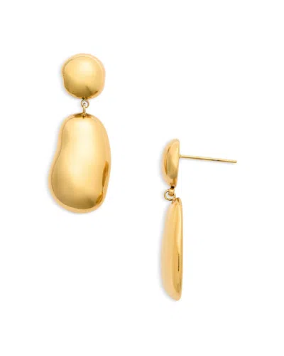 Aqua 8 Other Reasons Sculptural Drop Earrings - Exclusive In Gold