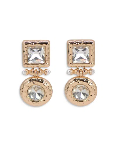 Aqua 8 Other Reasons Statement Drop Earrings - Exclusive In Gold