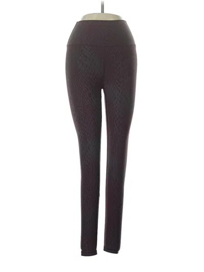 Pre-owned Aqua Active Pants In Burgundy