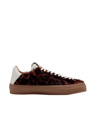 Aqua Alta Venice Mantea Leopard Sneaker In Brown