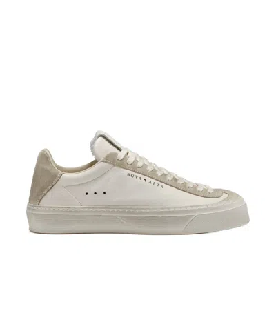 Aqua Alta Venice Masegno Sneakers With Leather And Suede Combination In Gray