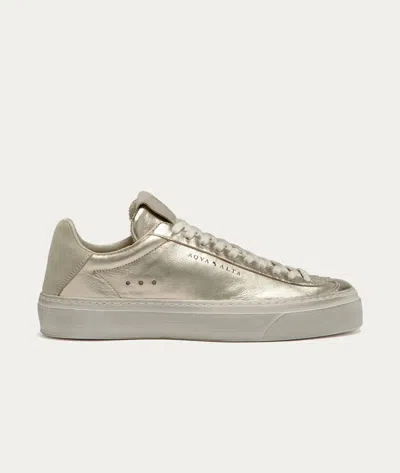 Aqua Alta Venice Mini Ducato Platinum Sneaker In Gold