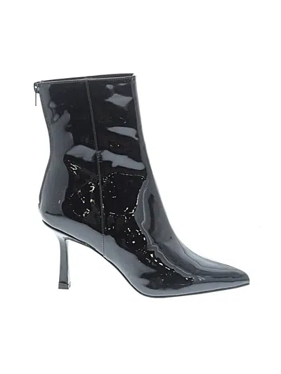 Pre-owned Aqua Ankle Boots In Black