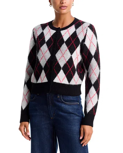 Aqua Argyle Cardigan - Exclusive In Multi