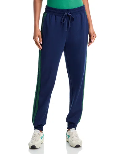 Aqua Athletic Varsity Drawstring Waist Joggers - Exclusive In Blue